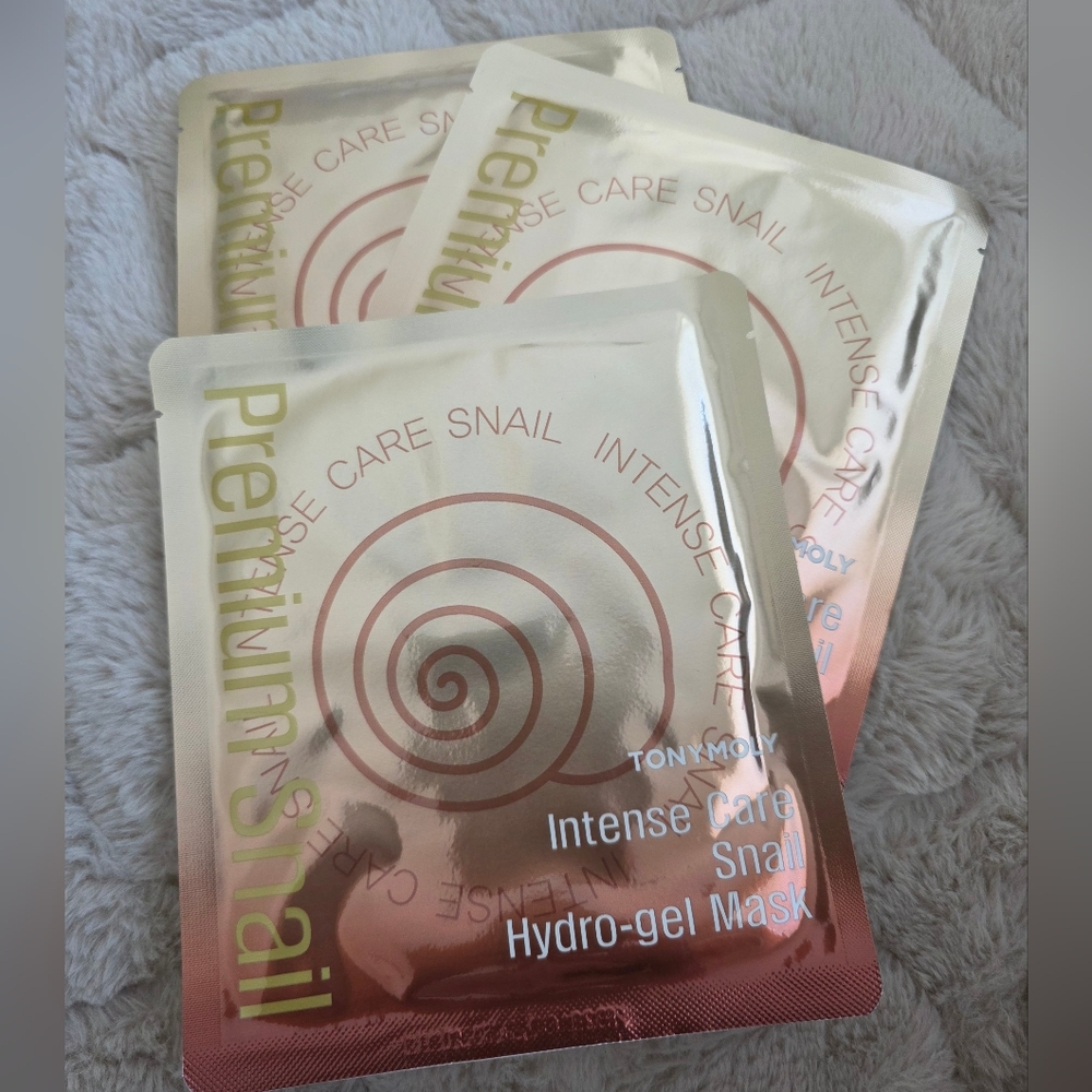 NEW 3 TONYMOLY Intense Care Snail Hydro-gel Mask